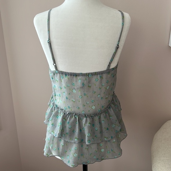 AEROPOSTALE l Spaghetti Ruffle Top - Picture 2 of 3